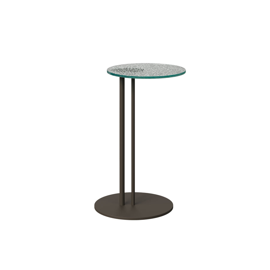 Dôme Deco HINO Beistelltisch M in Transparent, Medium – moderner Design-Beistelltisch
