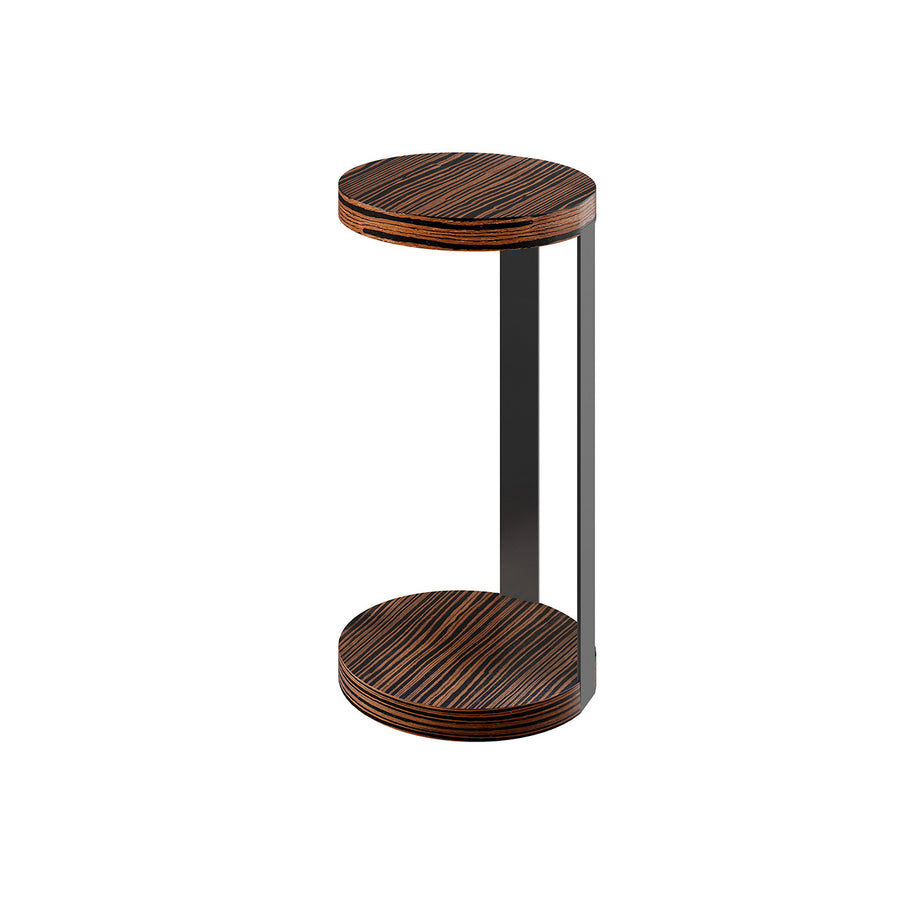 Dôme Deco GENOA Beistelltisch M in Braun, Medium – moderner Design-Beistelltisch