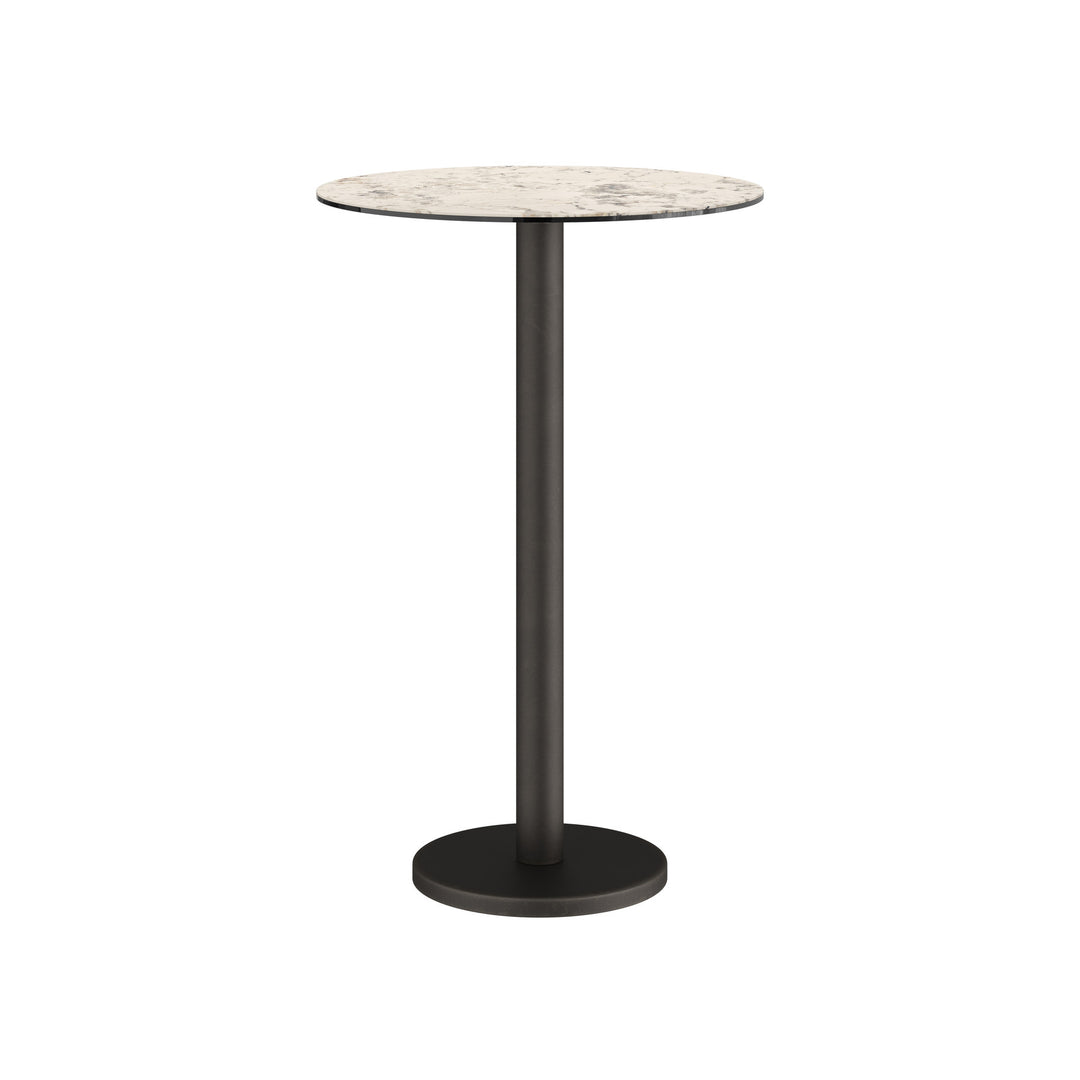 Dôme Deco BARI Bartisch rund in Tundra – moderner Design-Bartisch für Bar- und Essbereiche