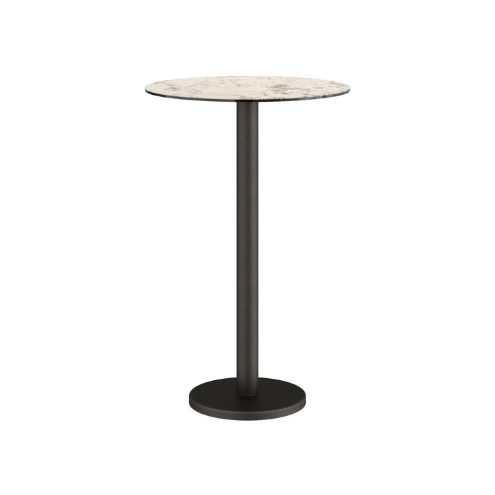 Dôme Deco BARI Bartisch rund in Tundra – moderner Design-Bartisch für Bar- und Essbereiche