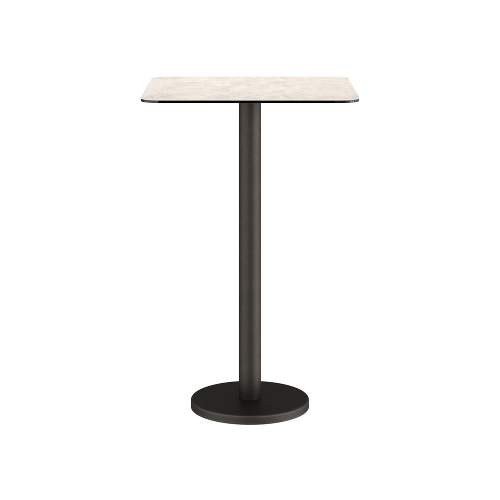 Dôme Deco BARI Bartisch quadratisch in Creme – moderner Design-Bartisch für Bar- und Essbereiche