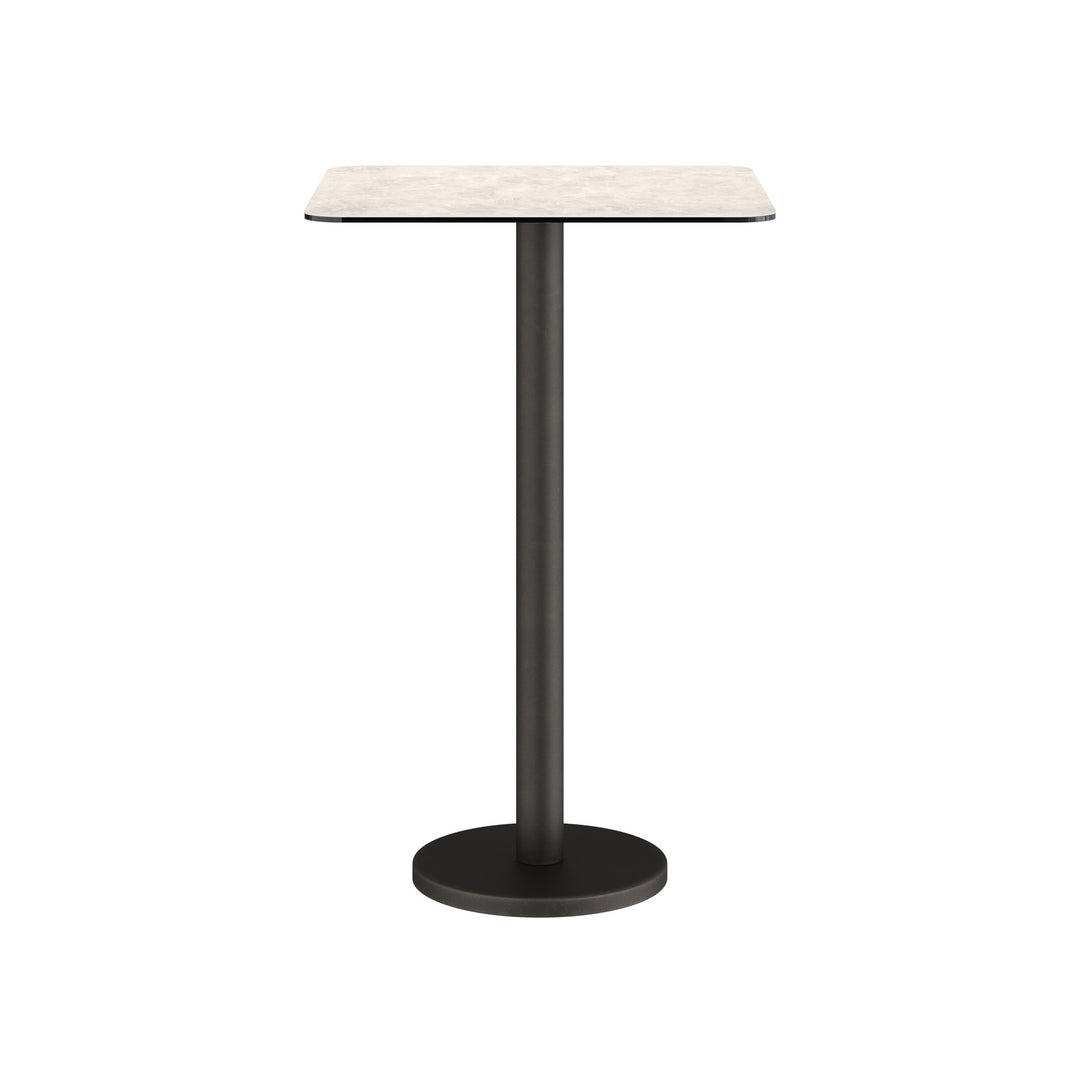 Dôme Deco BARI Bartisch quadratisch in Creme – moderner Design-Bartisch für Bar- und Essbereiche