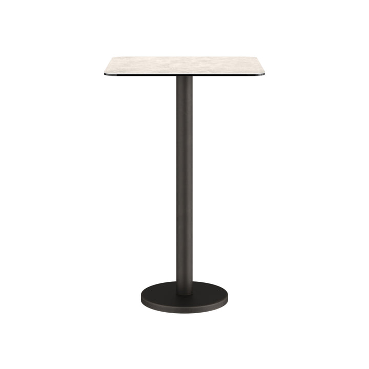 Dôme Deco BARI Bartisch quadratisch in Creme – moderner Design-Bartisch für Bar- und Essbereiche