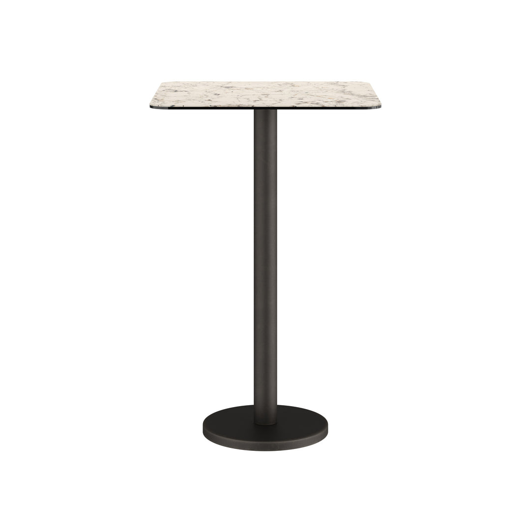 Dôme Deco BARI Bartisch quadratisch in Tundra – moderner Design-Bartisch für Bar- und Essbereiche