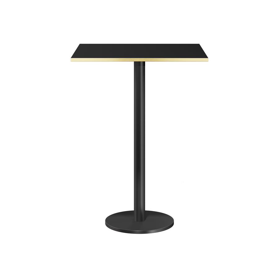 Dôme Deco MARAIS Bartisch quadratisch in Schwarz – moderner Design-Bartisch für Bar- und Essbereiche