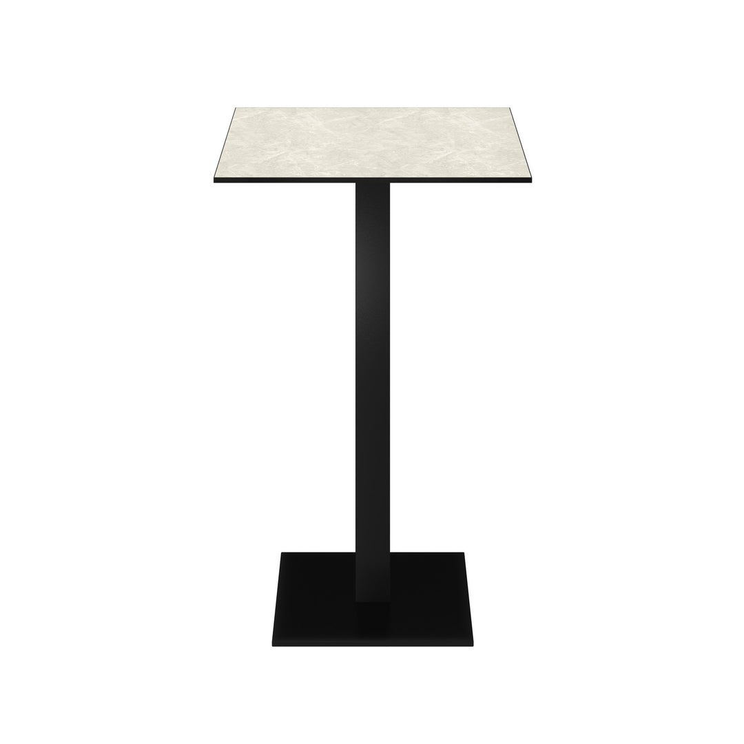 Dôme Deco LOJA Bartisch in Stone Cream – moderner Design-Bartisch für Bar- und Essbereiche