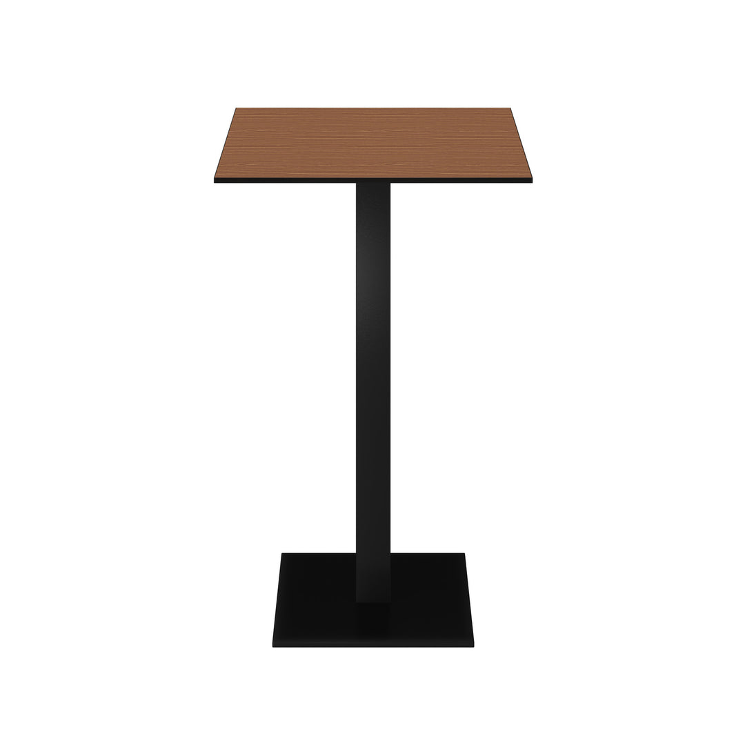 Dôme Deco LOJA Bartisch in Dunkelbraun – moderner Design-Bartisch für Bar- und Essbereiche