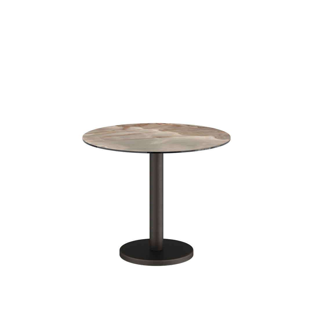 Dôme Deco BARI low Esstisch in Choco – moderner Design-Esstisch