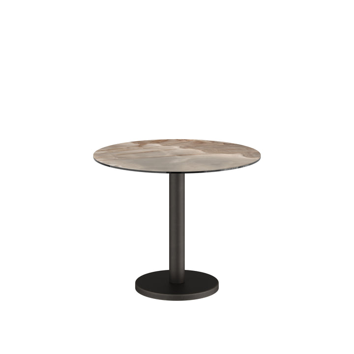 Dôme Deco BARI low Esstisch in Choco – moderner Design-Esstisch