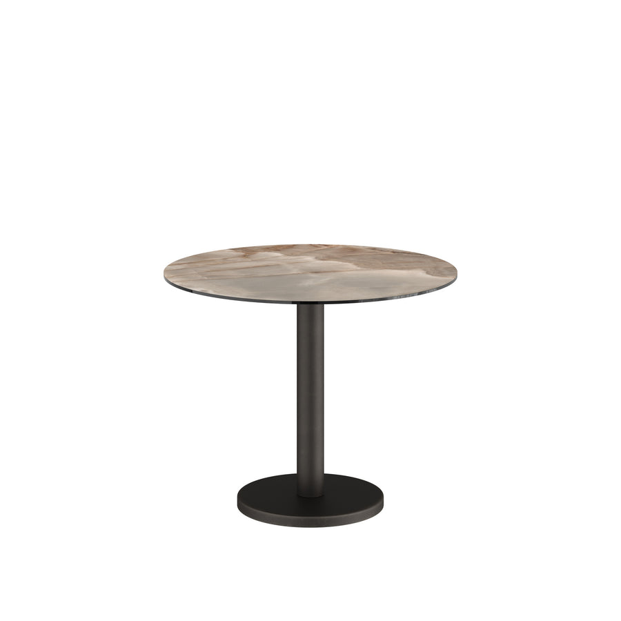 Dôme Deco BARI low Esstisch in Choco – moderner Design-Esstisch
