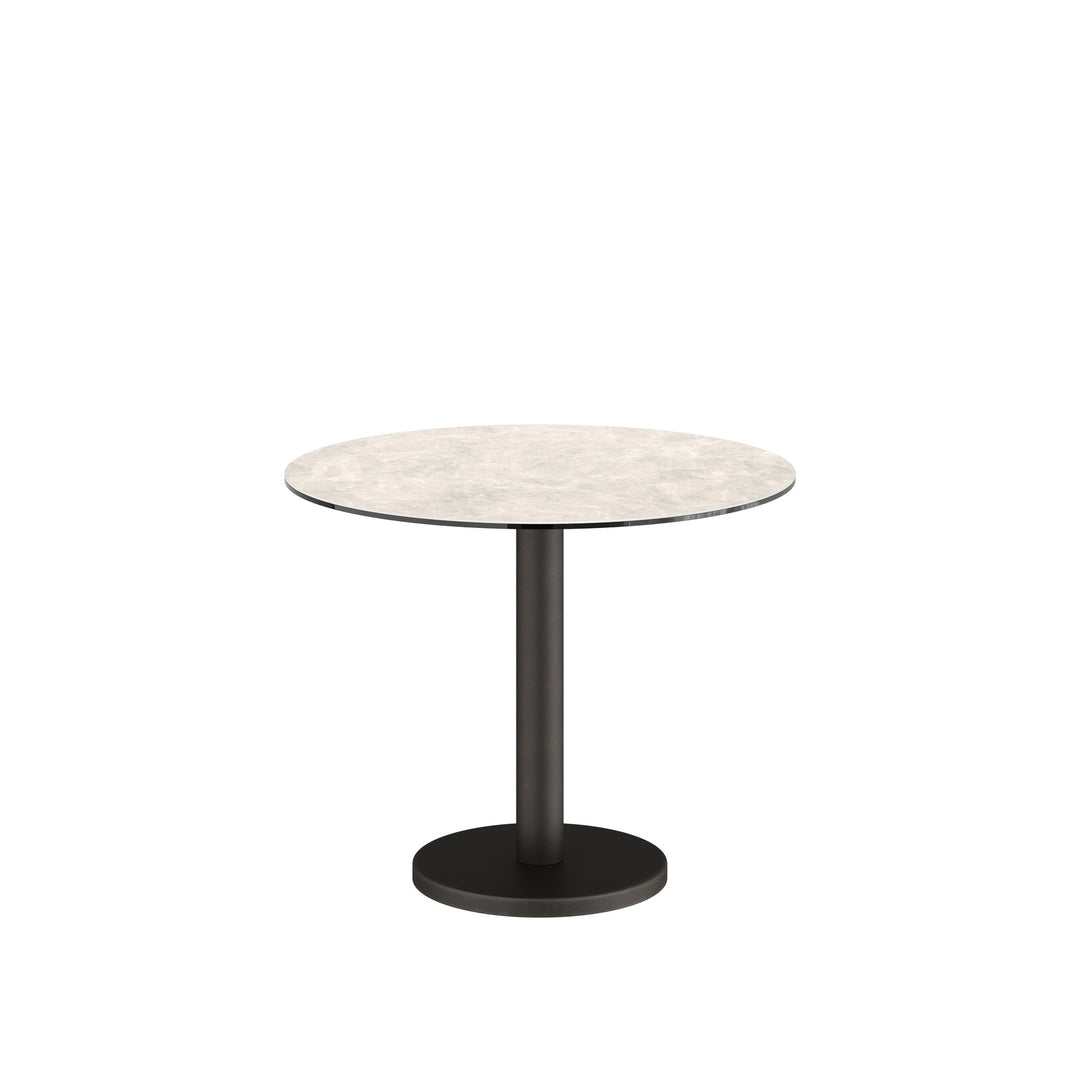 Dôme Deco BARI low Esstisch in Creme – moderner Design-Esstisch