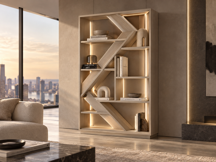 Casa Magna TIVOLI I Bücherregal – 124 × 36 × 195 cm