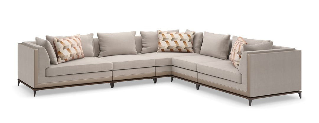 Caracole Archipelago Right side panel modular sofa UPH-422-RL1-A from Instylior