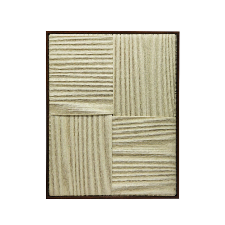 Dôme Deco MAZE Wandbild II in Beige – abstraktes Wandbild für moderne Interieurs