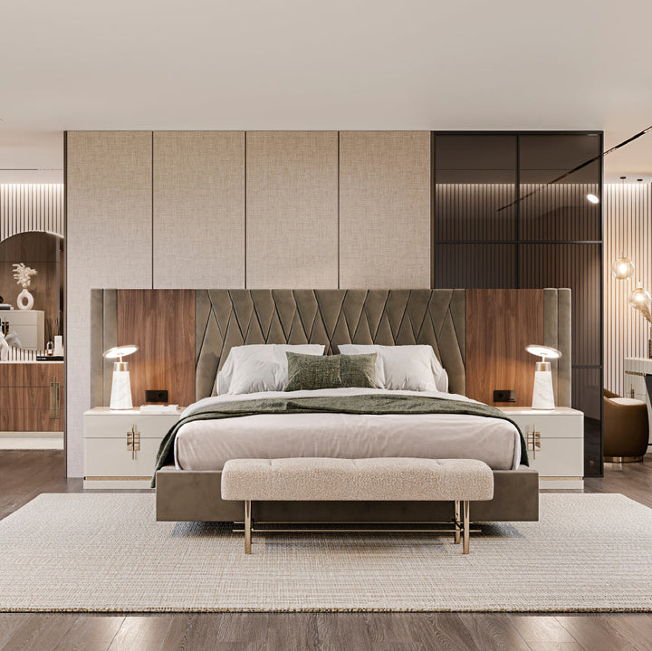 Evanyrouse Batha III Bett mit geschlossener Basis – Lifestyleansicht 2