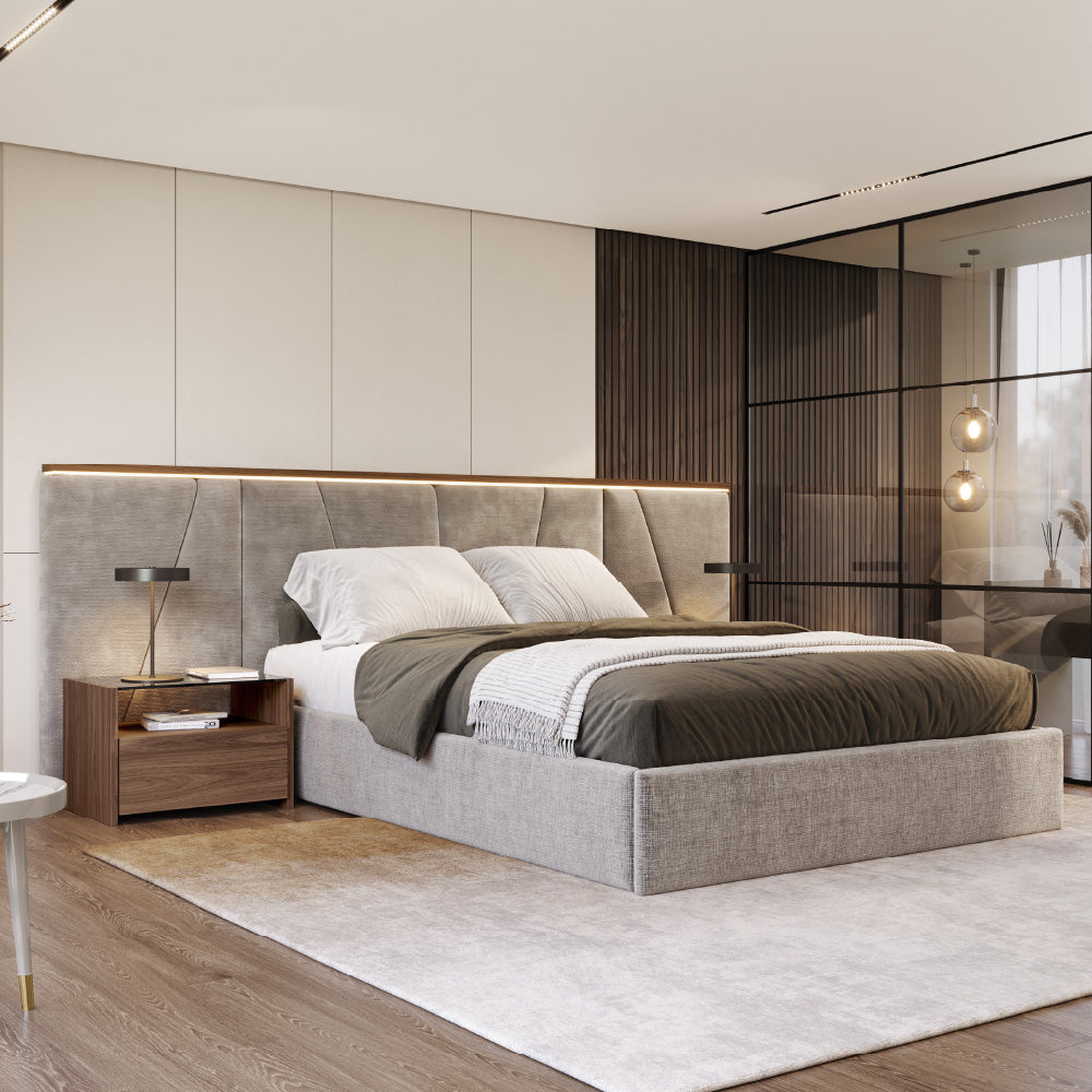 Evanyrouse Kugha Bett mit schwebender Basis – Lifestyleansicht 3