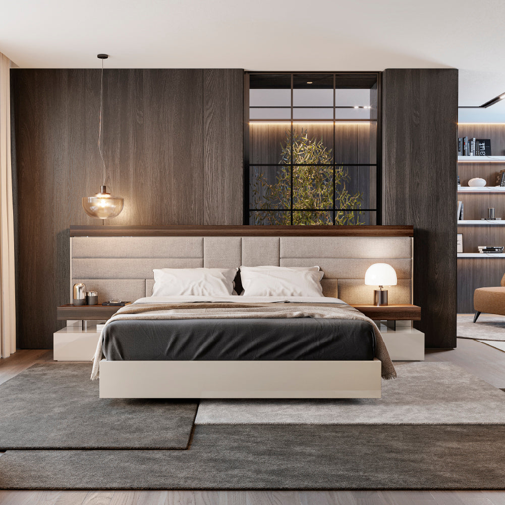Evanyrouse Opal Bett mit schwebender Basis – Lifestyleansicht 2