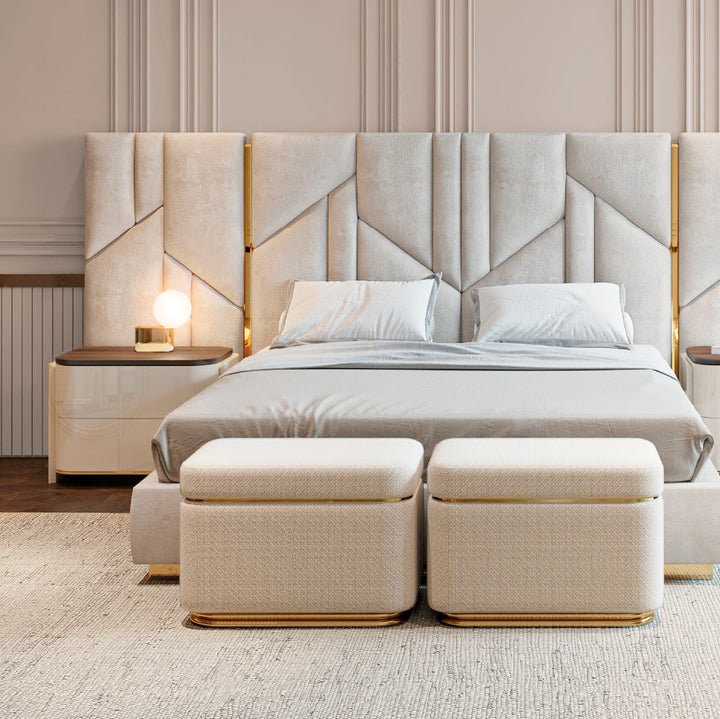 Evanyrouse Vercelli Bett mit geschlossener Basis – Lifestyleansicht 3