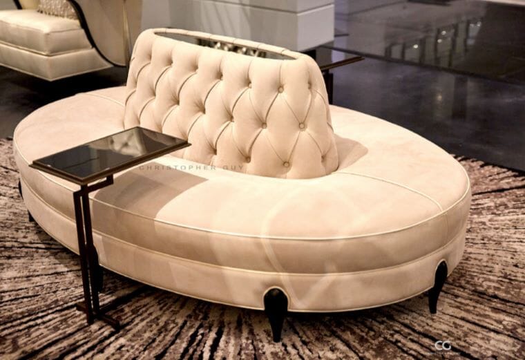 Christopher Guy elegantes Rundsofa 60-0357 von Instylior Liegen, Bänke, Canapés Christopher Guy 