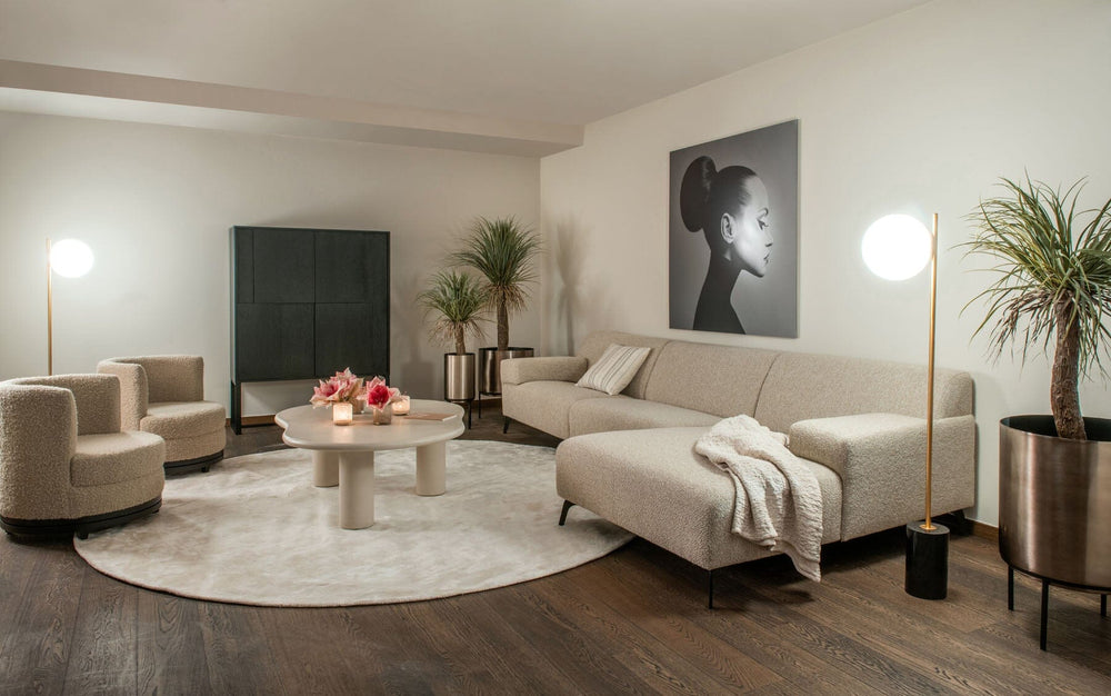 Dôme Deco Lugano Ecksofa LUG330-160/FAB11 von instylior Ecksofa Dôme Deco 