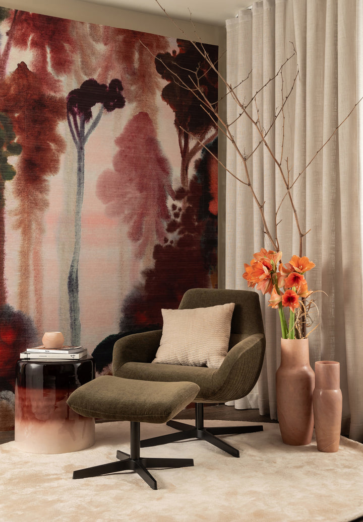 Dôme Deco Loungesessel mit Fußhocker FINLEY