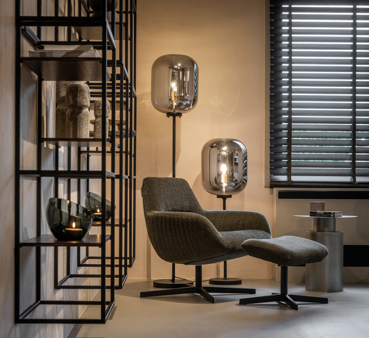 Dôme Deco Loungesessel mit Fußhocker FINLEY