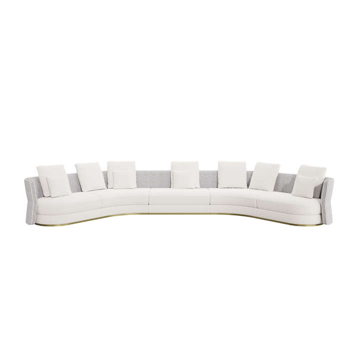 Casa Magna CLEO Sofa Konfiguration A – 610 × 250 × 75 cm – Ansicht 1