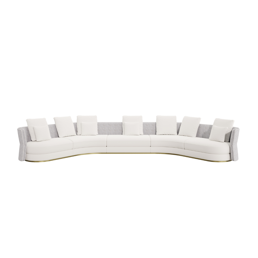 Casa Magna CLEO Sofamodul D Tisch – 160 × 93 × 75 cm – Ansicht 1