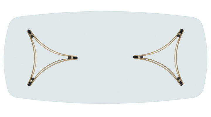 Caracole dining table glass M112-019-203 from Instylior