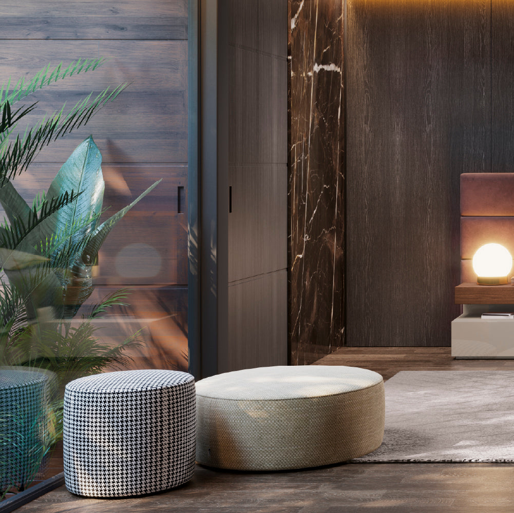 Evanyrouse Ellender Pouf – 90 × 90 × 40 cm – Lifestyleansicht 4