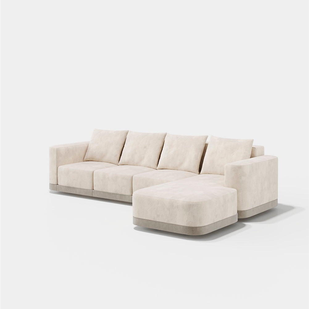 Evanyrouse Rocco 3-Sitzer Sofa + Chaiselongue rechts – Lifestyleansicht 1