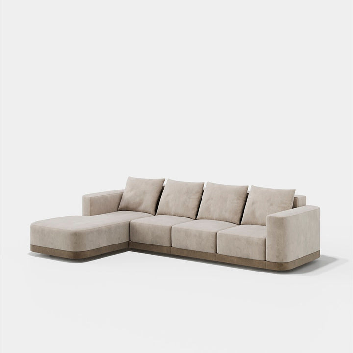 Evanyrouse Rocco 3-Sitzer Sofa + Chaiselongue links – Lifestyleansicht 1