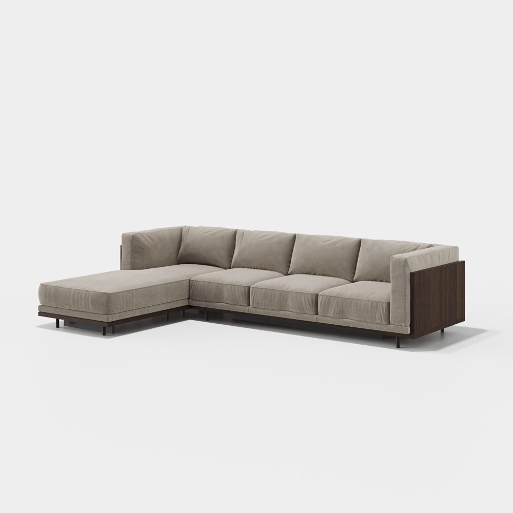 Evanyrouse Senza 3-Sitzer Sofa mit Chaiselongue links – Lifestyleansicht 1