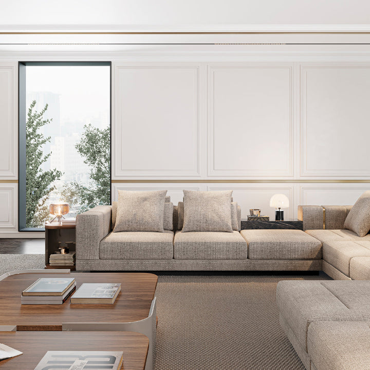 Evanyrouse Vercelli 3-Sitzer Sofa + Chaiselongue rechts – Lifestyleansicht 3