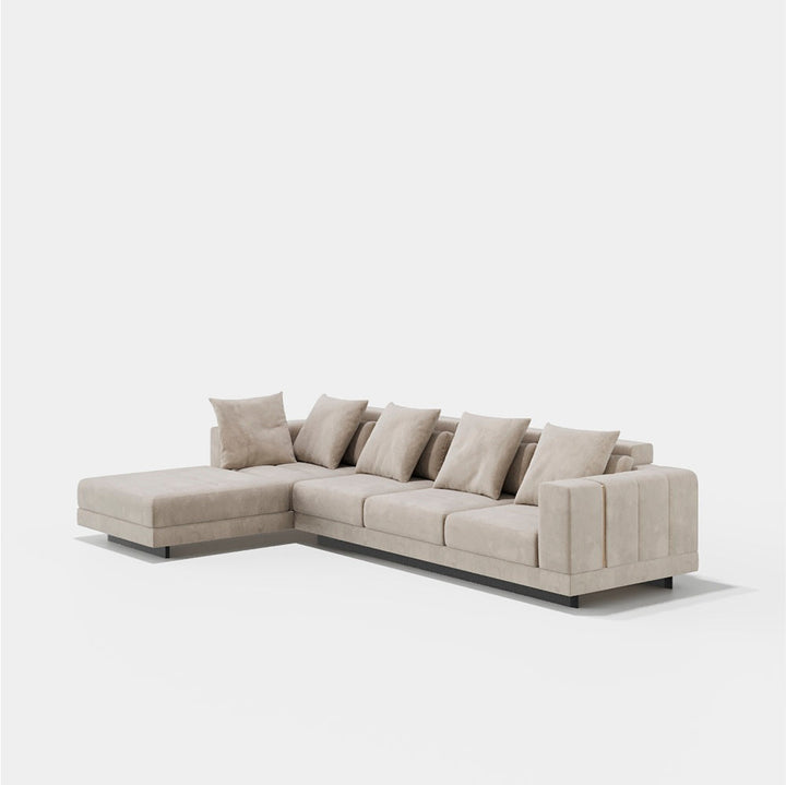 Evanyrouse Vercelli 3-Sitzer Sofa + Chaiselongue links – Lifestyleansicht 1