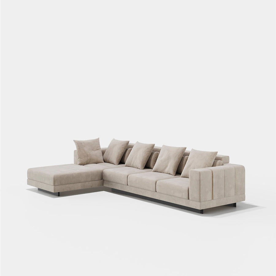 Evanyrouse Vercelli 3-Sitzer Sofa + Chaiselongue links – Lifestyleansicht 1