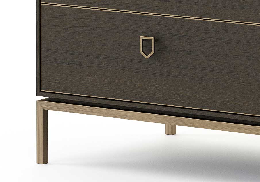 Stylish Club Cocktail Kommode Detailansicht
