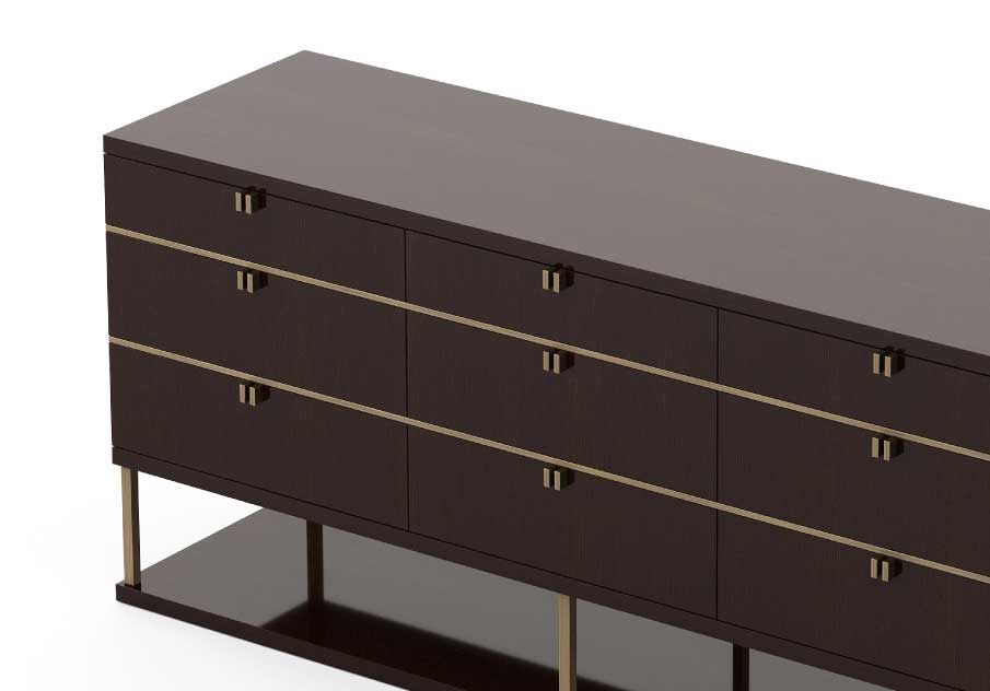 Stylish Club Manhattan Kommode Detailansicht