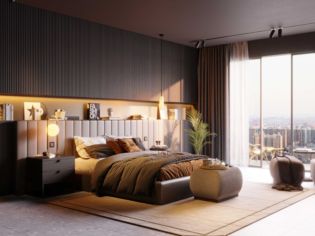 Stylish Club Manhattan Nachttisch Ambienteansicht 6