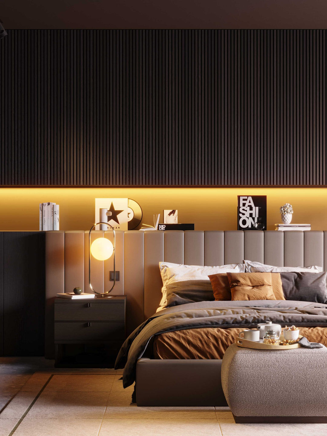 Stylish Club Manhattan Nachttisch Ambienteansicht 8