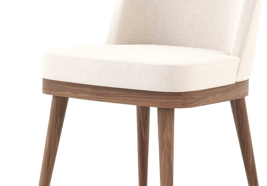 Stylish Club Natur Stuhl Detailansicht