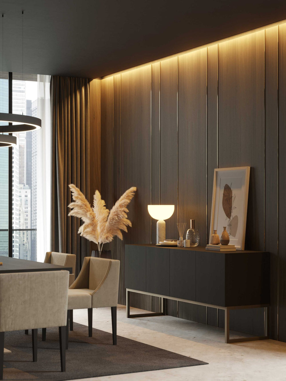 Stylish Club Slender Sideboard Ambienteansicht 7