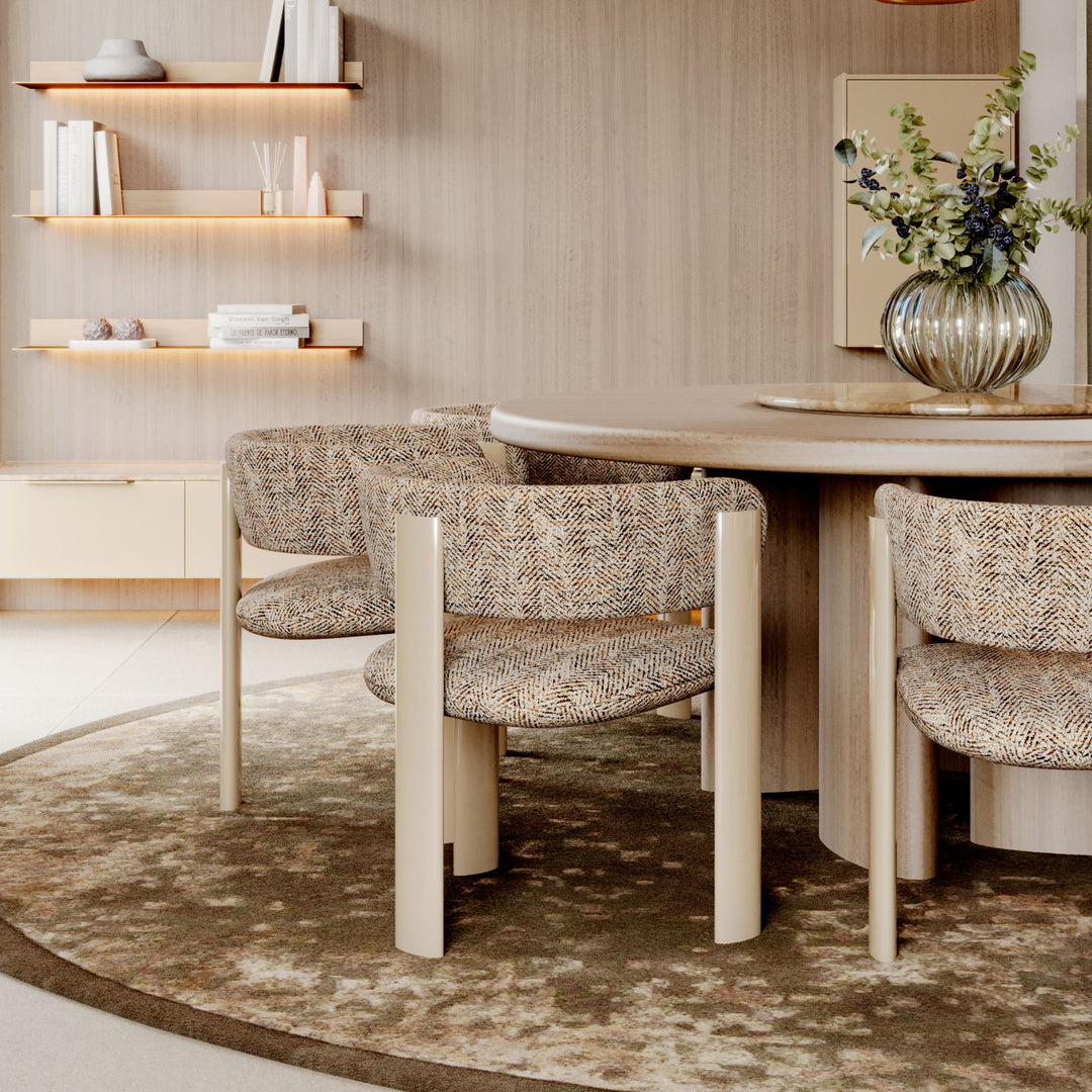Stylish Club Dolomites Esstisch rund Ambienteansicht 6
