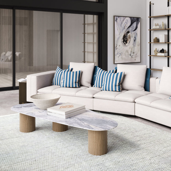 Stylish Club Natur Couchtisch Ambienteansicht 8