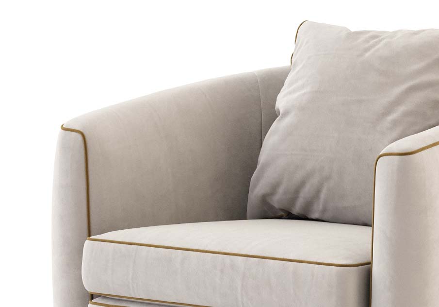 Stylish Club Fortune Sessel Detailansicht