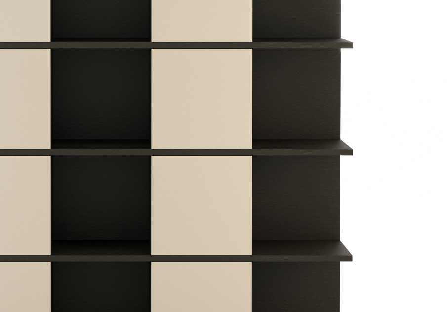 Stylish Club Manhattan Bücherregal Detailansicht